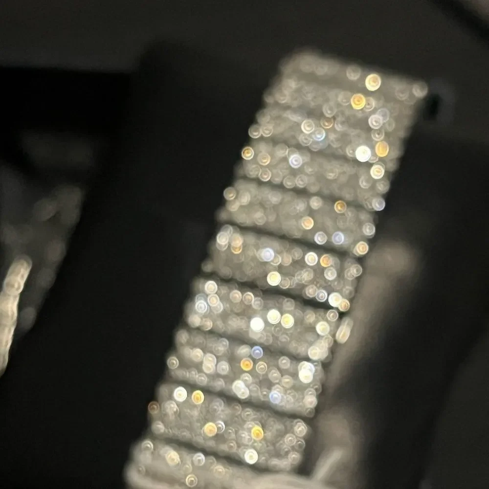 VVS Bustdown Simulated Diamond Stainless Steel Iced Out Watch Luxury HipHop